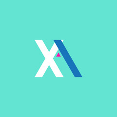 Obraz premium monogram xa business logo design