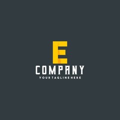 Creative letter e logo design vector