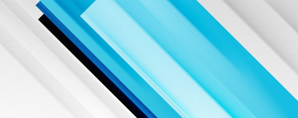 Obraz premium Geometric abstract backgrounds with shadow lines, modern forms, rectangles, squares and fluid gradients. Bright colorful stripes cool backdrops