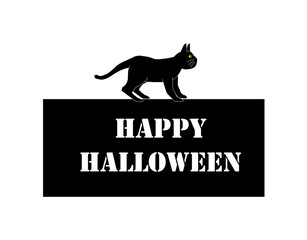 ハロウィンの黒猫