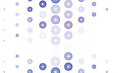 Light Purple vector pattern with spheres.