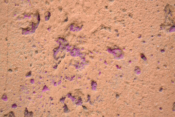 Old wall with grooves covered with paint. Color - Tapestry, Calico. Irregularities.