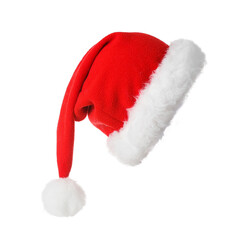 Santa Claus hat isolated on white