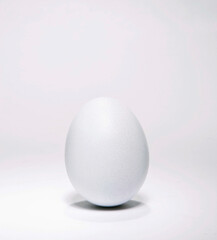 close up of white egg
