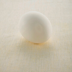 close up of  white egg