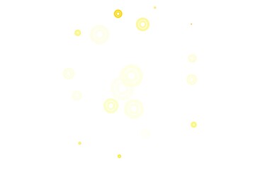 Light Green, Yellow vector texture with disks.