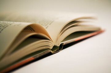 open book on table