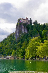 Beautiful scene in Castle Bled in Slovenia