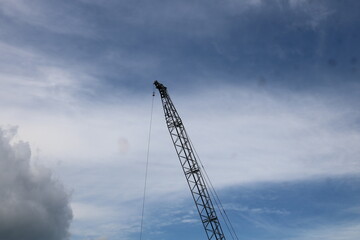site with crane
