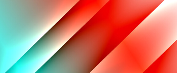 Fluid gradients with dynamic diagonal lines abstract background. Bright colors with dynamic light and shadow effects. Vector wallpaper or poster