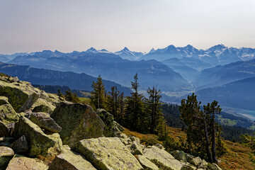 Fototapeta na wymiar paysage des Alpes Suisses