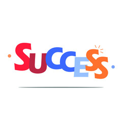 colorful success sentences, motivation, font, lettering