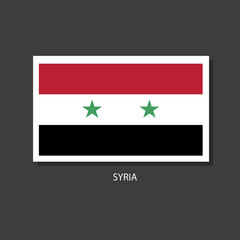 Syria flag Vector Square Icon