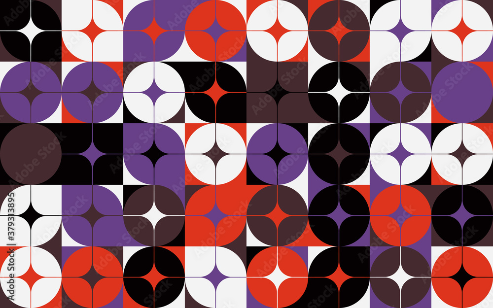 Aufkleber funky pattern design abstract vector composition