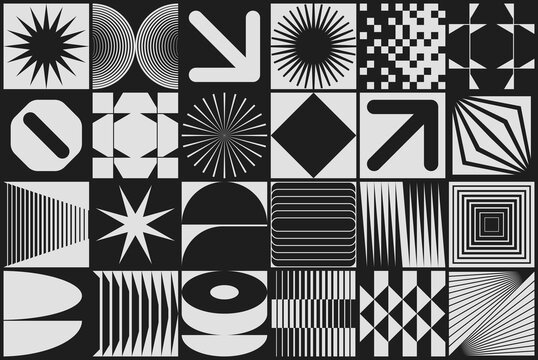Swiss Design Abstract Geometric Pattern Graphics