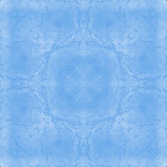 Symmetrical blue watercolor background with texture