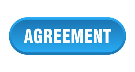 agreement button. rounded sign on white background