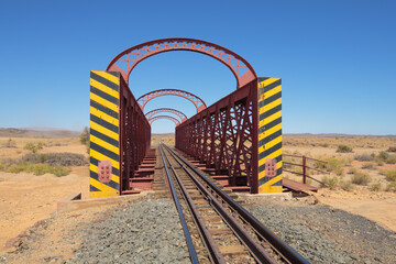 Historic railway bridge in South Namibia