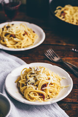 Classic carbonara pasta