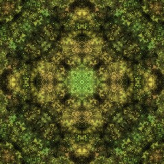 Symmetrical galaxy illustration background. Kaleidoscope design