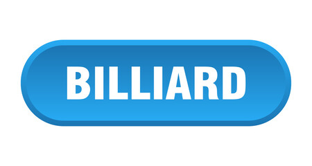 billiard button. rounded sign on white background