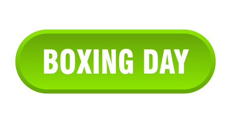 boxing day button. rounded sign on white background