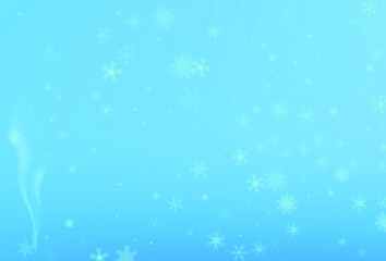 Falling silver snow flake vector
