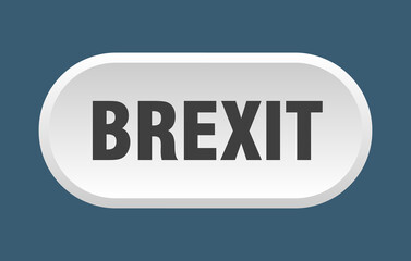 brexit button. rounded sign on white background