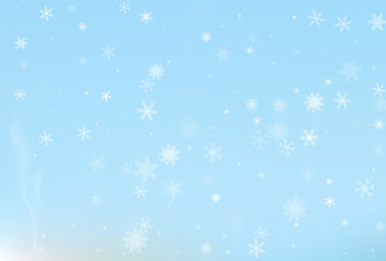 Naklejka na ściany i meble Winter wonderland background. Greeting backdrop