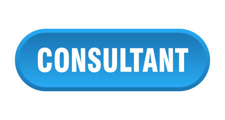 consultant button. rounded sign on white background