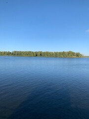 lake and blue sky
