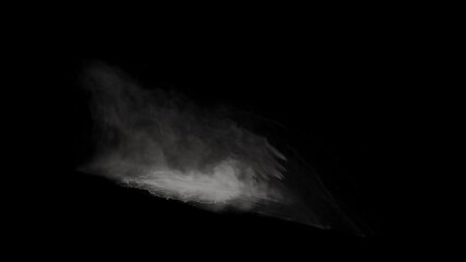 Large water splashes gushing forward, water splashes or huge waves rolling forward when tsunami comes, disaster element