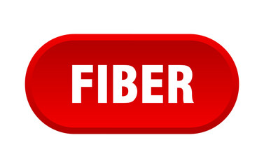 fiber button. rounded sign on white background