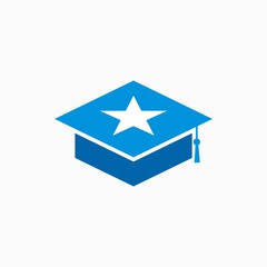 Graduation cap icon design vector