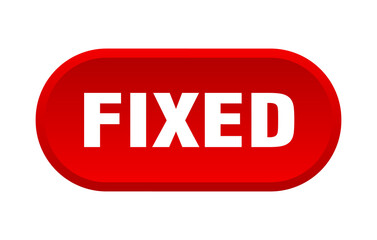 fixed button. rounded sign on white background