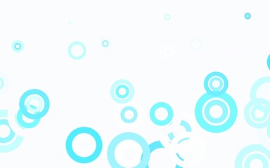 Light Blue, Green vector texture with disks.