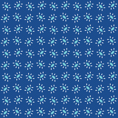 Vector seamless pattern texture background with geometric shapes, colored in blue, white colors.