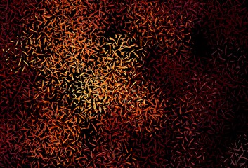 Dark Orange vector texture with colored lines.