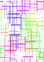 Abstract Geometric pattern with Stripes. Seamless texture in different colors, can be used for background.Vector Illustration.