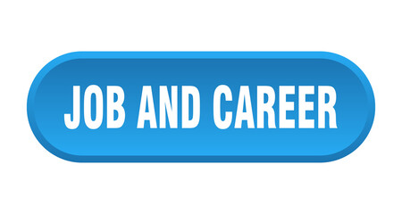 job and career button. rounded sign on white background