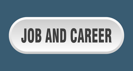 job and career button. rounded sign on white background