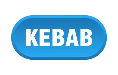 kebab button. rounded sign on white background