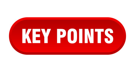 key points button. rounded sign on white background