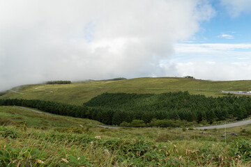 Fototapeta premium 雲がかかってきたビーナスライン