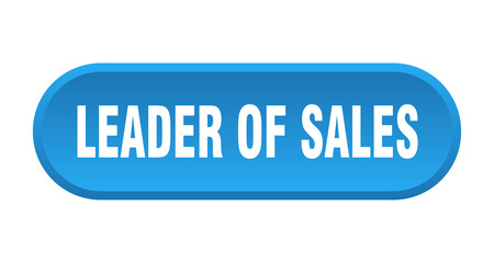 leader of sales button. rounded sign on white background
