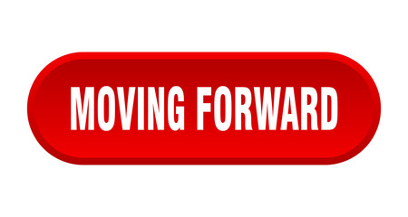 moving forward button. rounded sign on white background