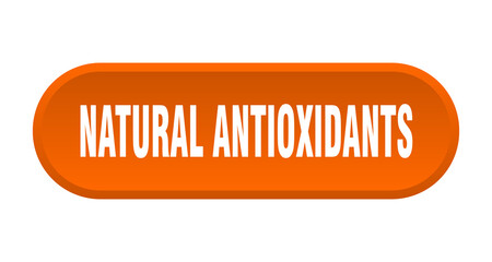 natural antioxidants button. rounded sign on white background