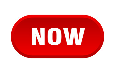 now button. rounded sign on white background