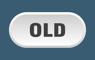 old button. rounded sign on white background
