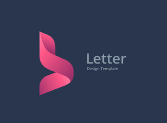 Letter B logo icon design template elements